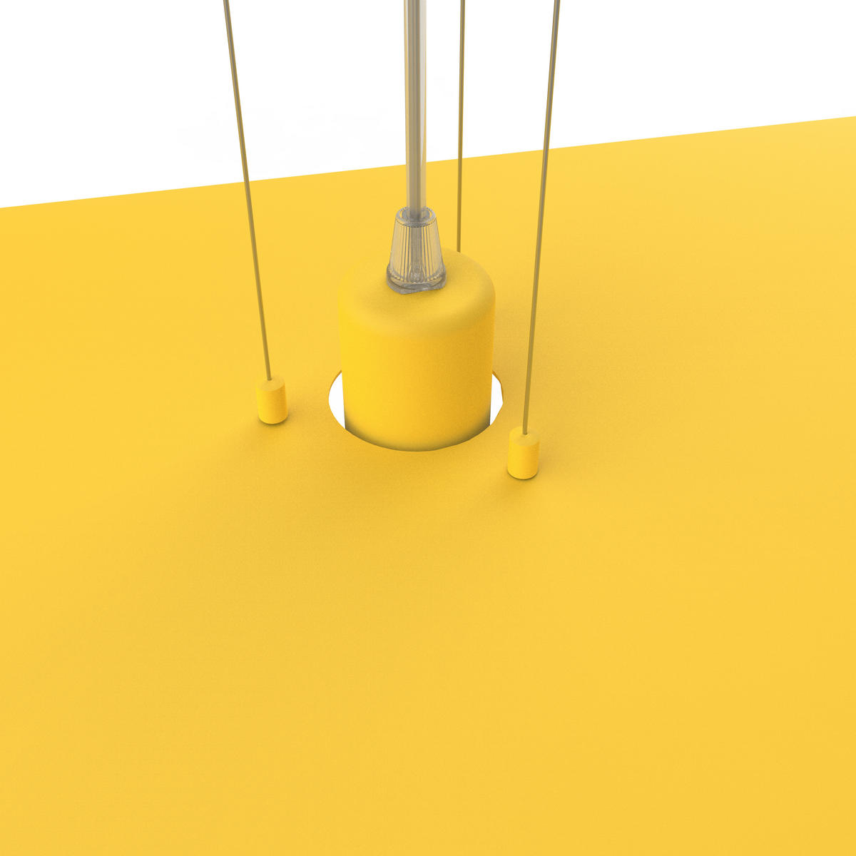 HÄNGELEUCHTE Piuma D90 - Weiß, Metall (90/90/120cm) - Lumicom