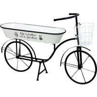 FLOWERBIKE Jardin schwarz - Schwarz, Metall (100/63/35cm) - FURNARO