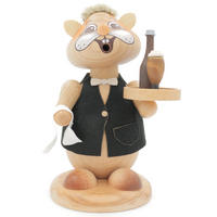 RAUCHFIGUR Hamster Kellner 18 cm - Multicolor, Holz (12/18/0.1cm)