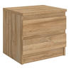 NACHTTISCH ASTER - Wildeiche, Holzwerkstoff (45/42/38cm) - CARO-Möbel