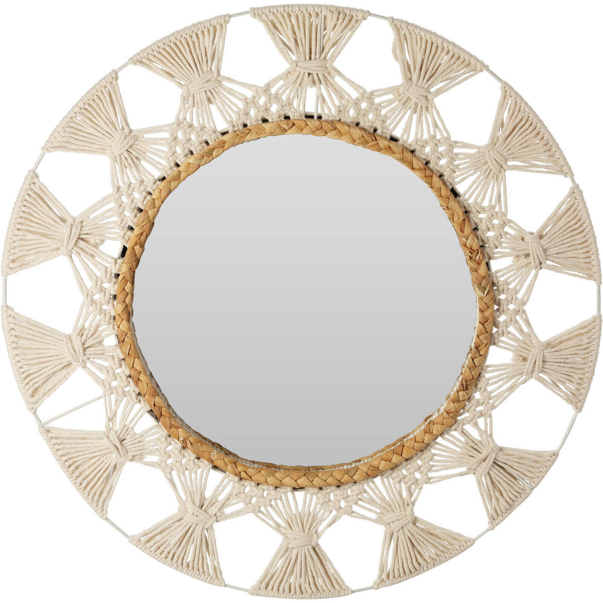 SPIEGEL Rund Ø 55 cm - Beige, Glas (55/2/55cm)