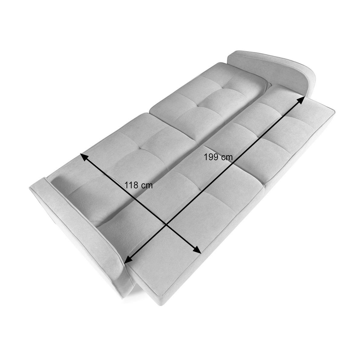 SCHLAFSOFA Pavo 3-Sitzer mit Schlaffunktion, Braun - Braun, Textil (222/90/93cm) - Beautysofa