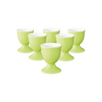 EIERBECHER Liberty Pure Colors Lime Green ø 4,9 cm 6er Set - Grün, Keramik (4.9/6.4/4.9cm) - Seltmann Weiden
