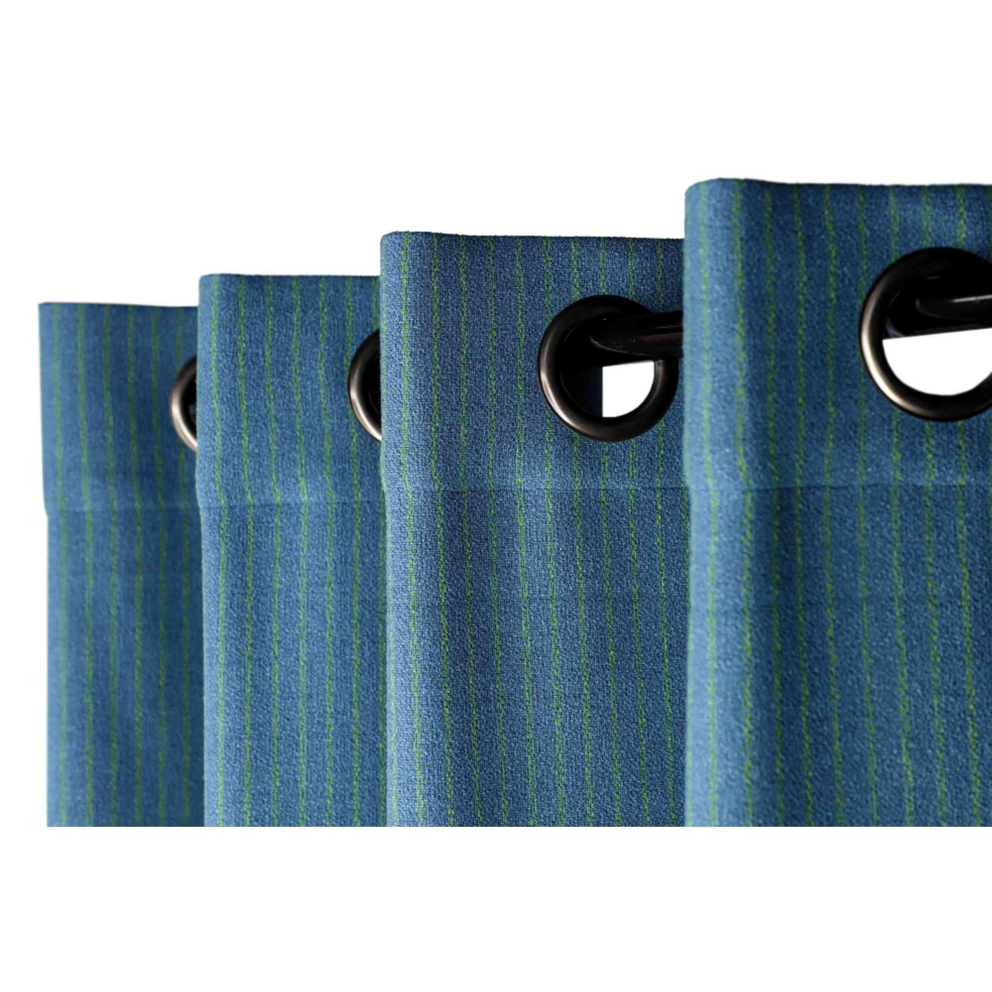 ÖSENVORHANG FUN - Blau, Textil (140/1/250cm) - Esprit