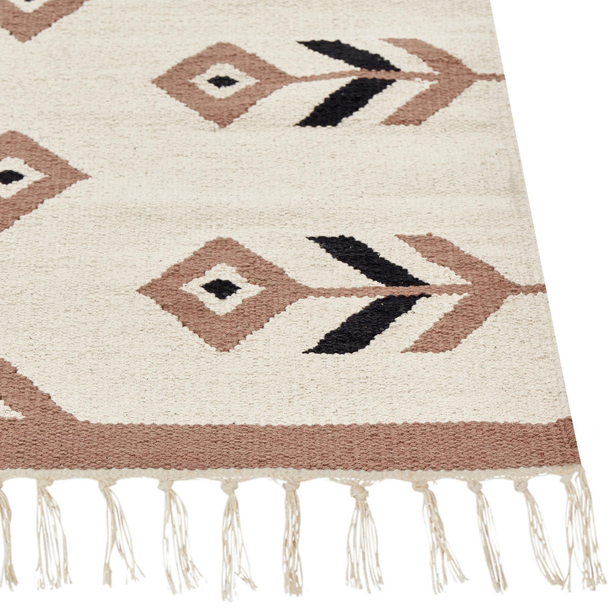 KELIM-TEPPICH Niavan 300/200 cm - Beige, Textil (200/300cm) - Beliani