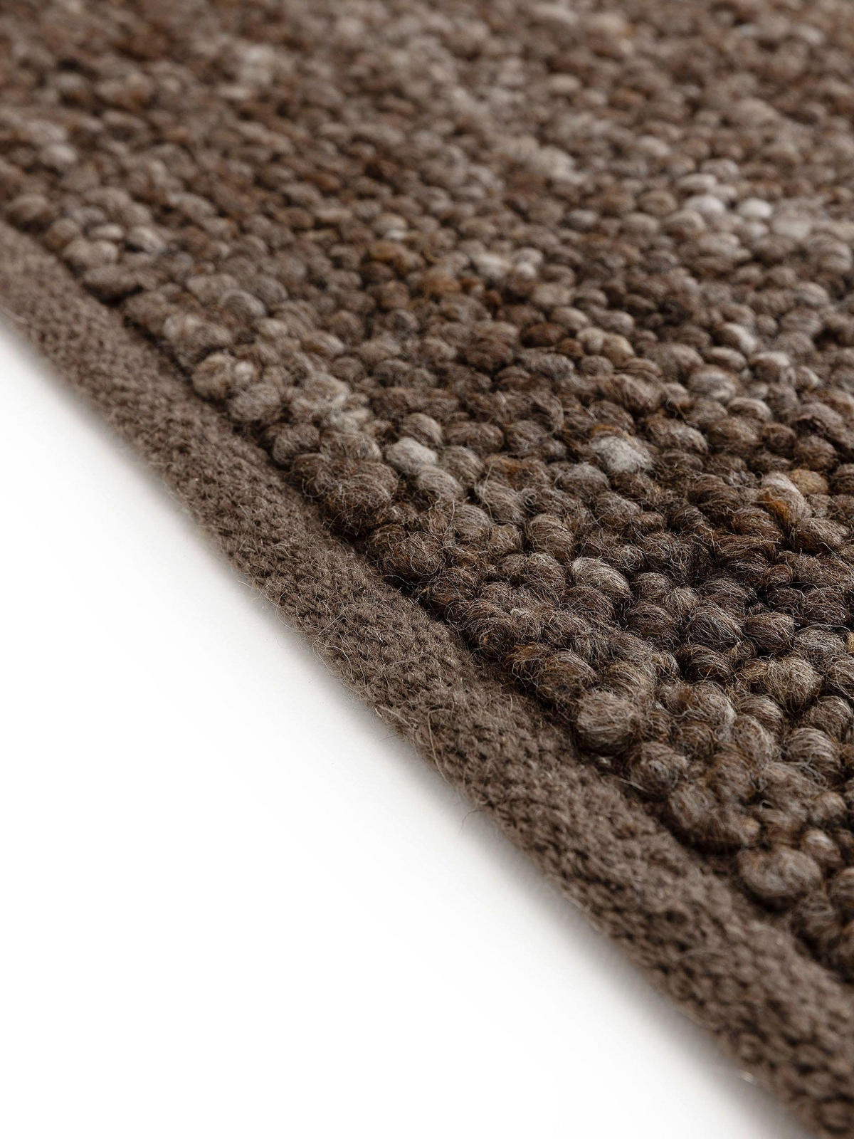 WOLLTEPPICH Finn Braun 100x150 cm - Braun, Textil (100/150cm) - benuta Pure