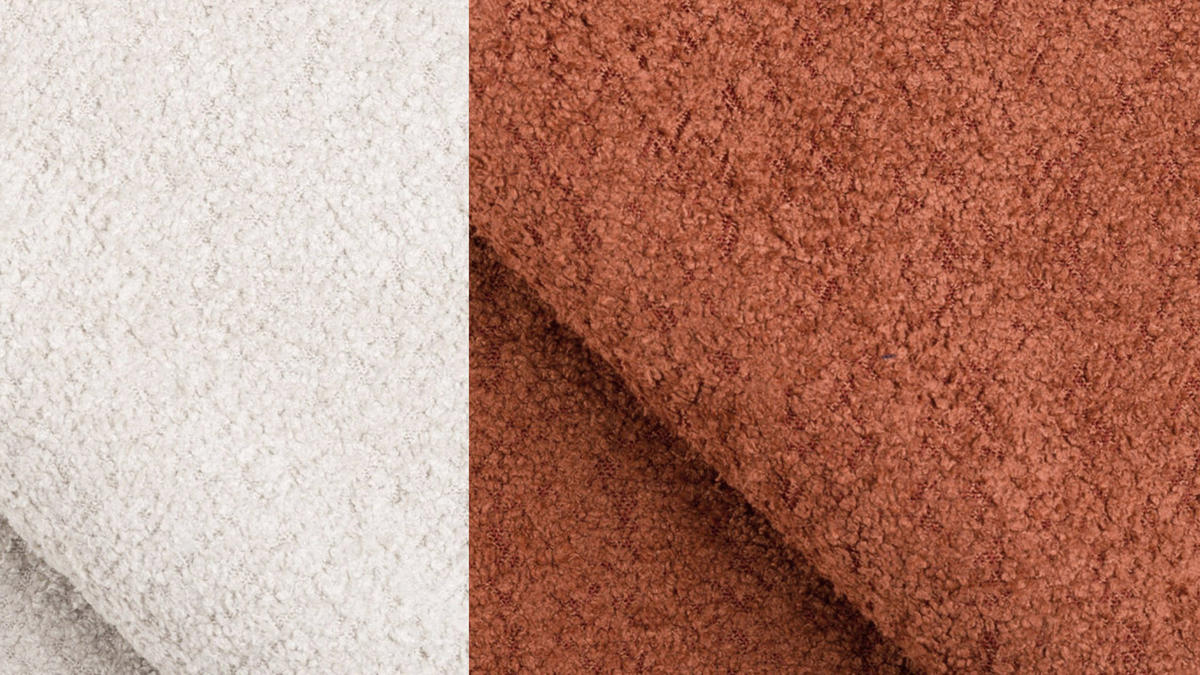 ECKSOFA CALME 5-Sitzer, dunkelorange - Dunkelorange, Holz/Textil (294/229cm) - Courtois Laville