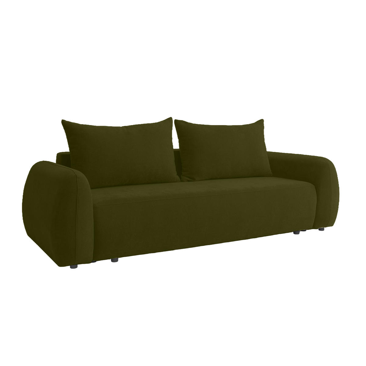 SOFA MUNDUK mit Schlaffunktion, Grün - Grün, Textil (250/98/100cm) - Fedve