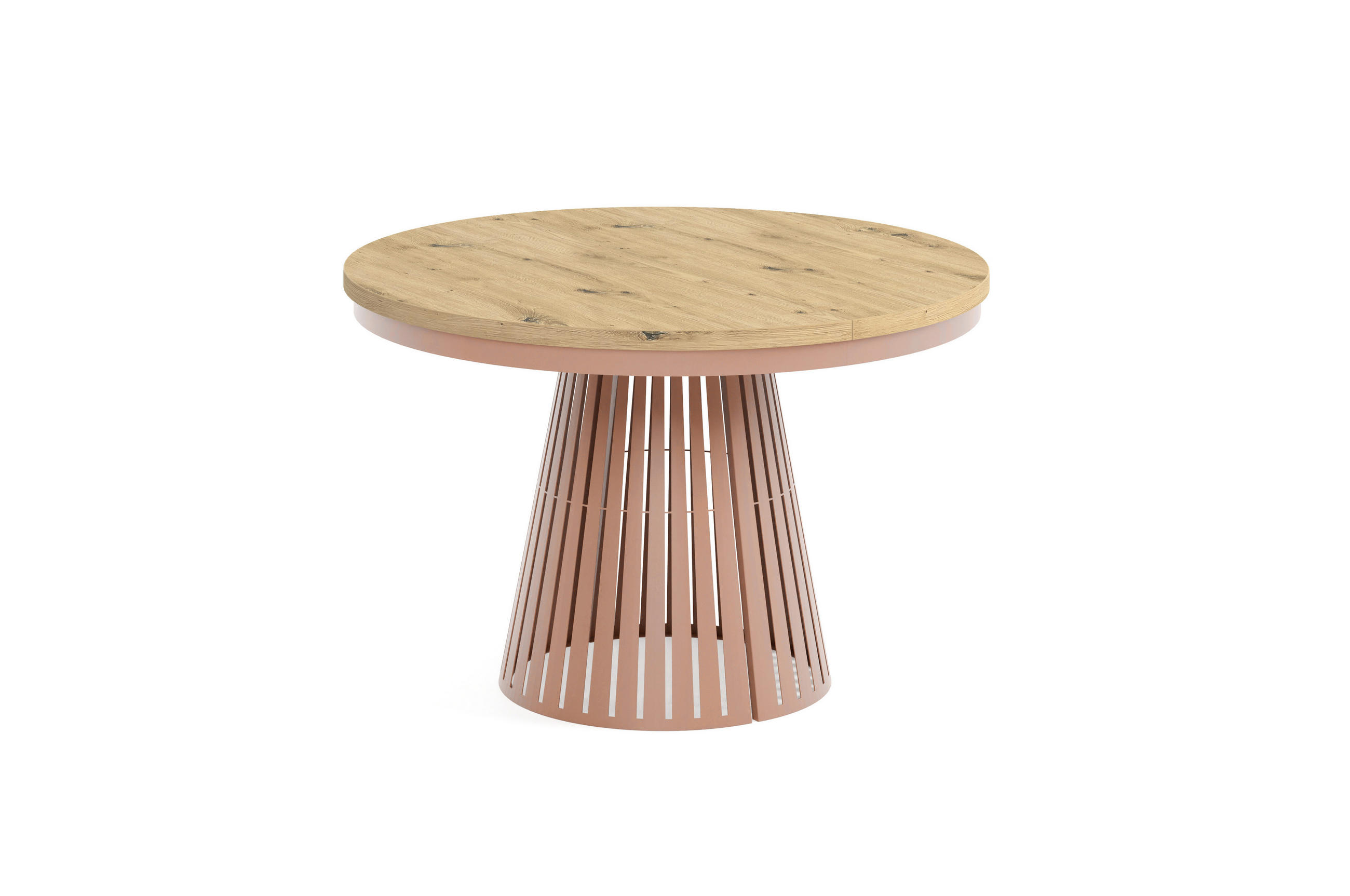 ESSTISCH Cone Bis - Eiche Artisan/Kupferfarben, Holzwerkstoff/Metall (120/120/76cm) - Meblini