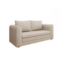 SCHLAFSOFA Arelis Schlafsofa mit Bettfunktion, beige - Beige, Holz (160/78/69cm) - Panda Möbel