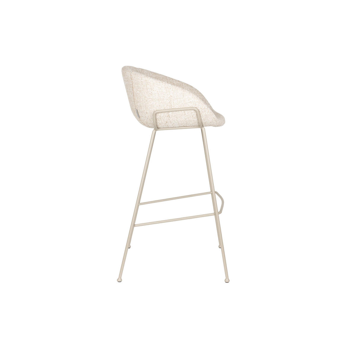 BARHOCKER Feston Rückenlehne 76 cm Beige - 2 er Set - Beige, Kunststoff (54.5/98.5/53cm) - Zuiver