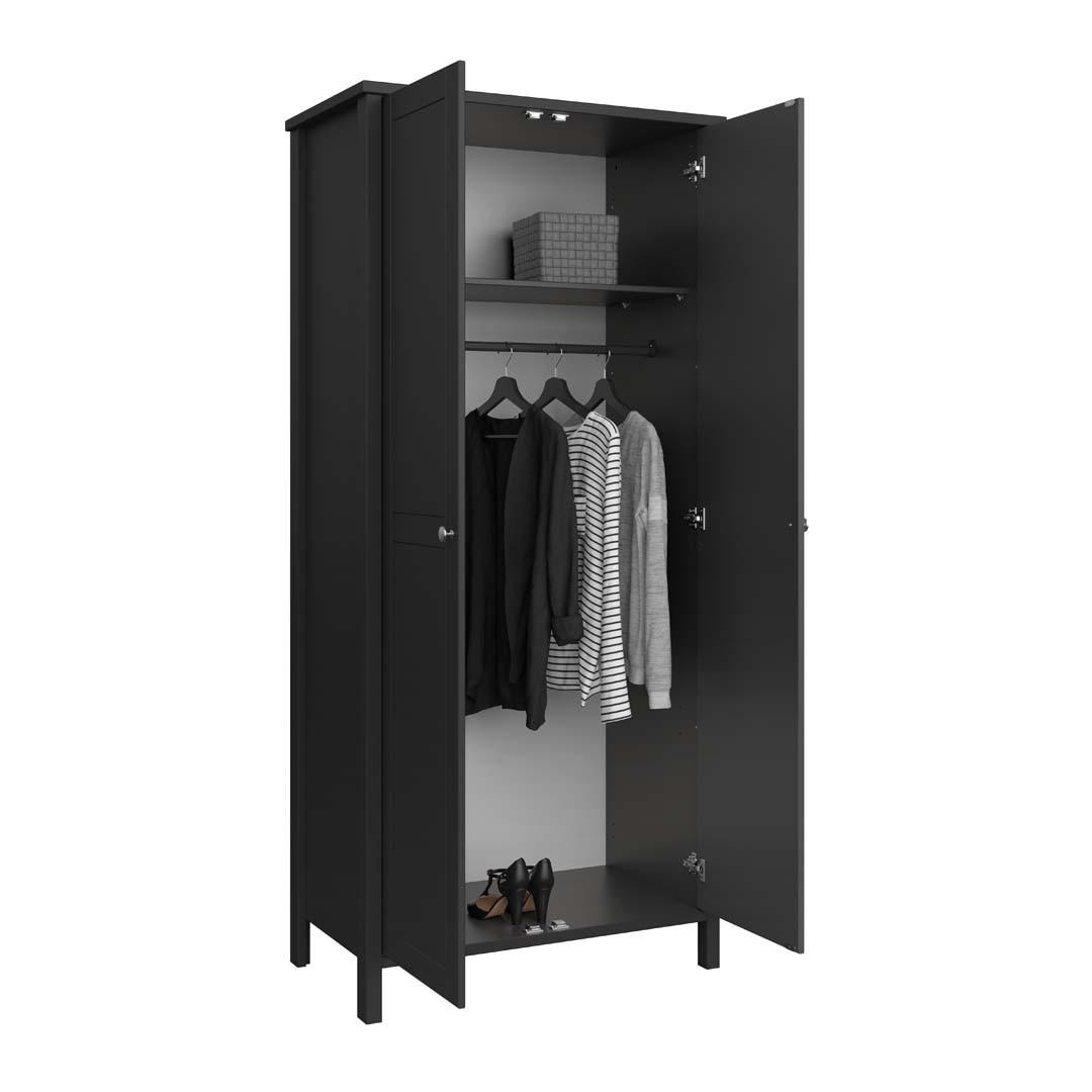 KLEIDERSCHRANK anthrazit - Anthrazit, Holzwerkstoff (89/195/50cm) - ebuy24