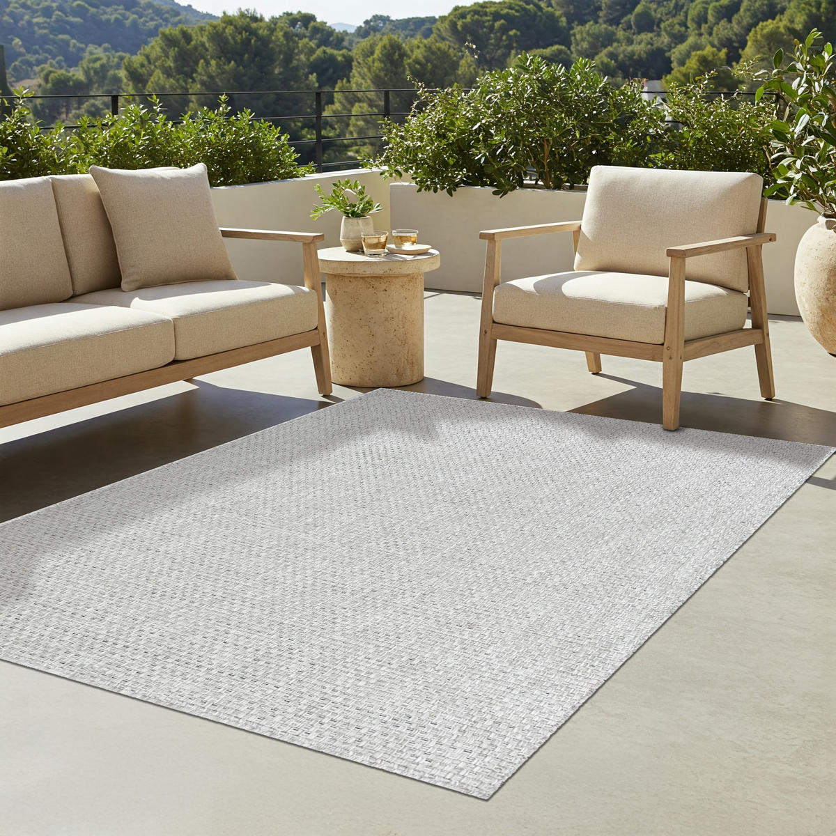 TEPPICH VERANO GRAU 80/150 cm - Grau, Textil (80/150cm) - Tapiso