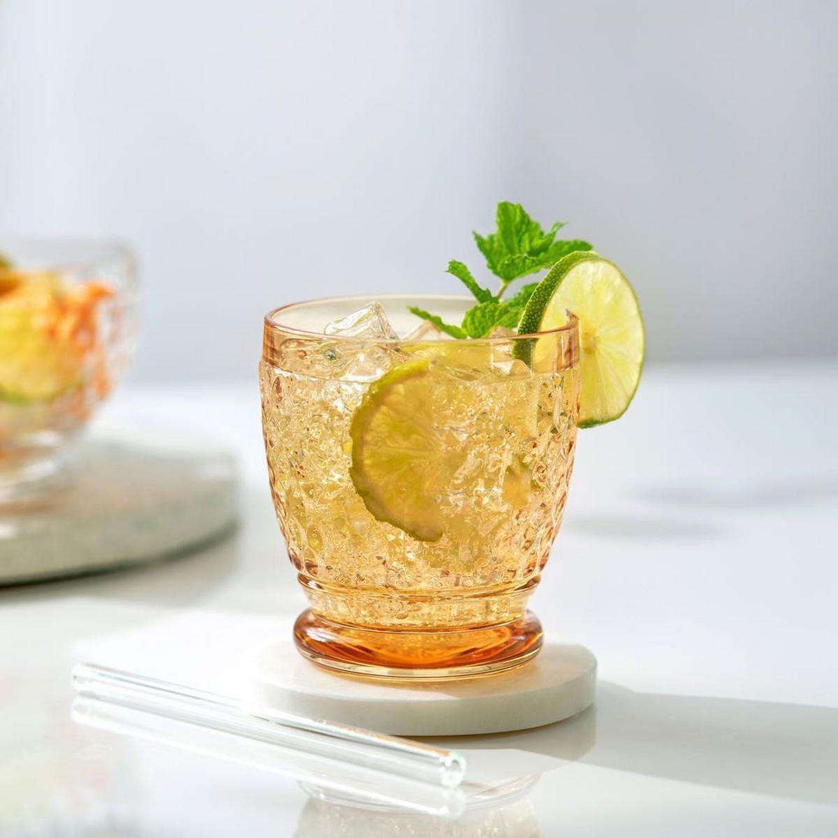 BECHER Boston Coloured Saffron 330 ml 4er Set - Gelb, Glas (0.33L) - Villeroy & Boch