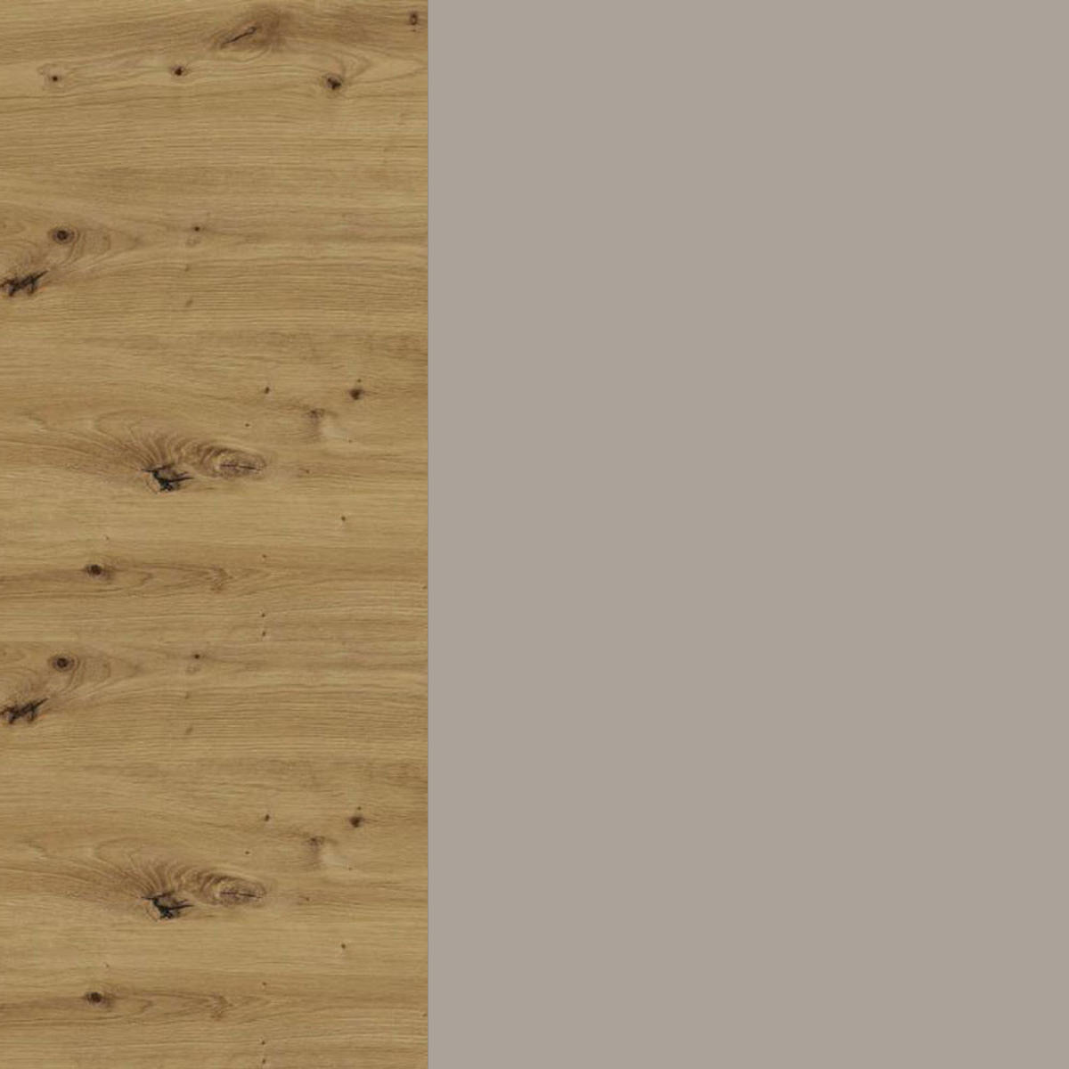 ECKHÄNGESCHRANK Oslo W10/60 Eiche Artisan / Kaschmir Matt 60 / 60 / 72cm - Kaschmir/Eiche Artisan, Holz/Holzwerkstoff (60/72/60cm) - Feldmann-Wohnen