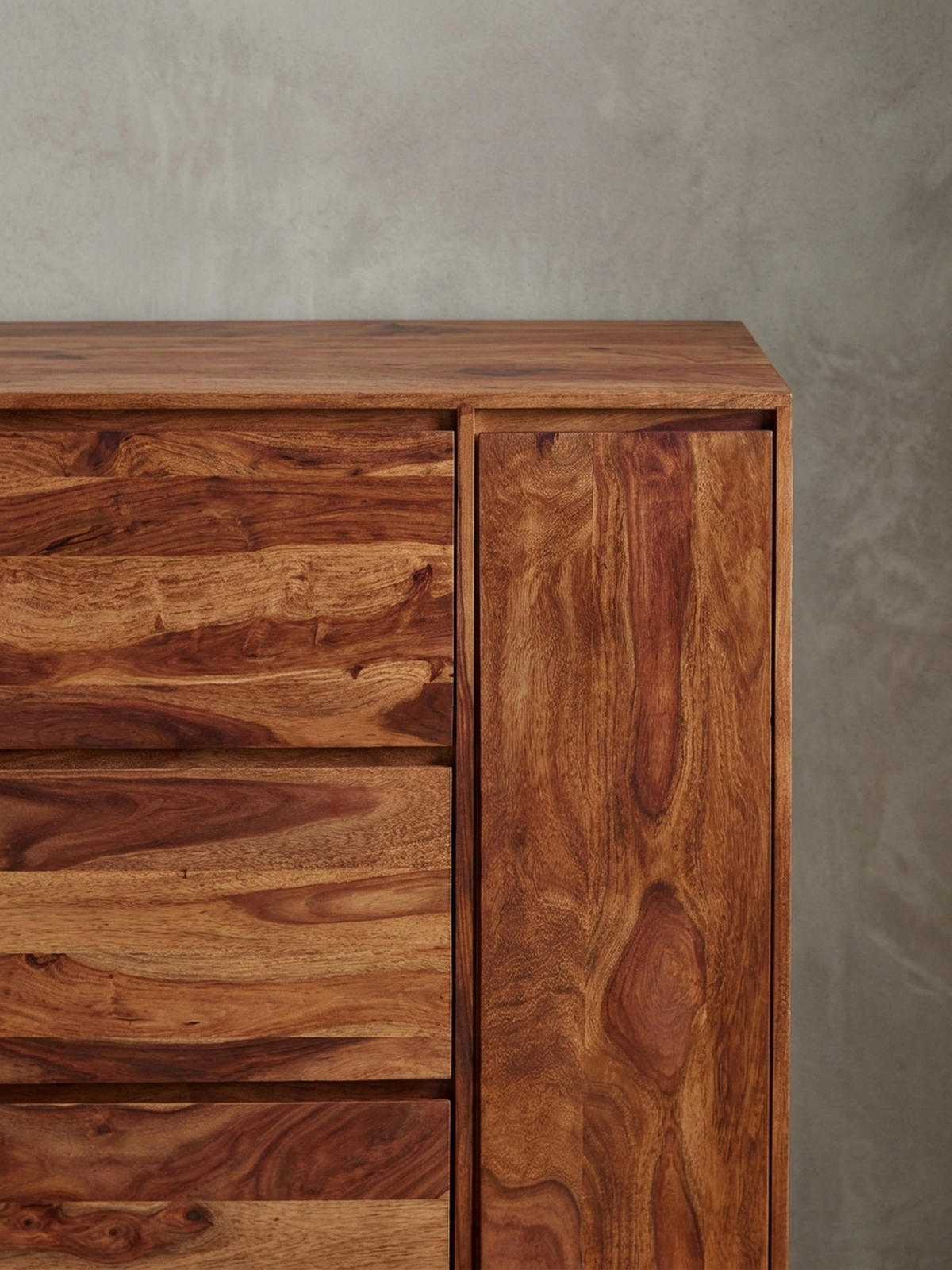 SCHUHSCHRANK – Massivholz, 88x40x120 cm, geschlossen, stilvolles Design - Schwarz/Braun, Holz/Metall (88/120/40cm) - KADIMA DESIGN