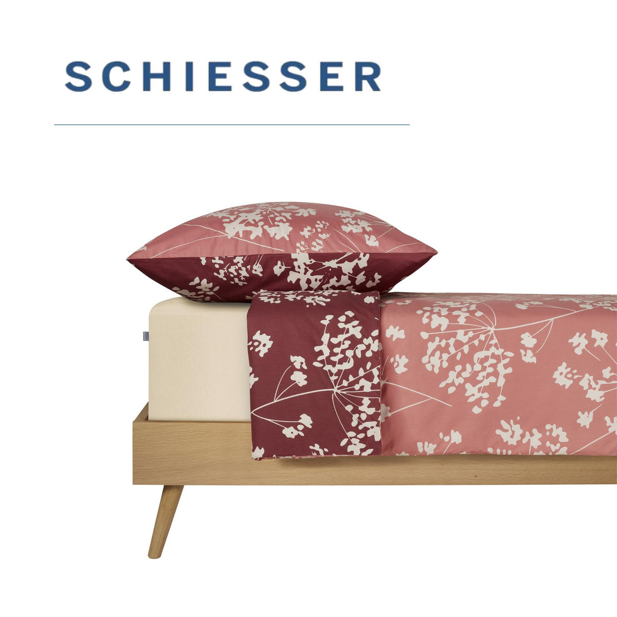 BETTWÄSCHESET Alyssa - Renforcé - 2-teilig - 135x200 cm - Altrosa - Altrosa, Textil (135/200cm) - SCHIESSER