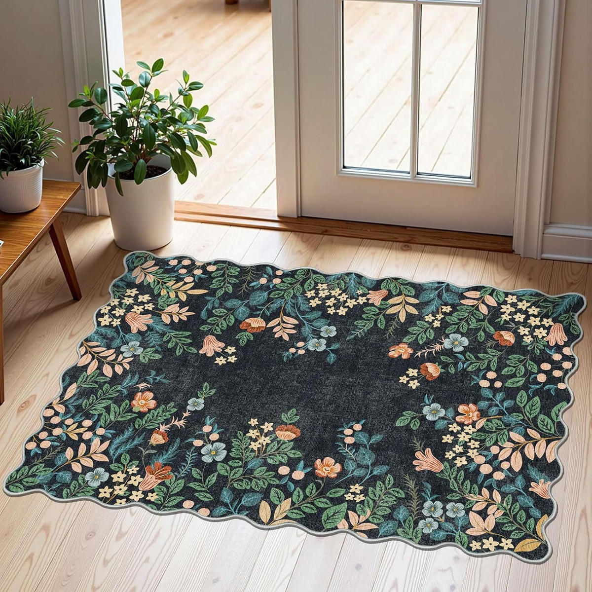 TEPPICH – 60 x 90 cm – Schwarz - Schwarz, Textil (60/90cm)