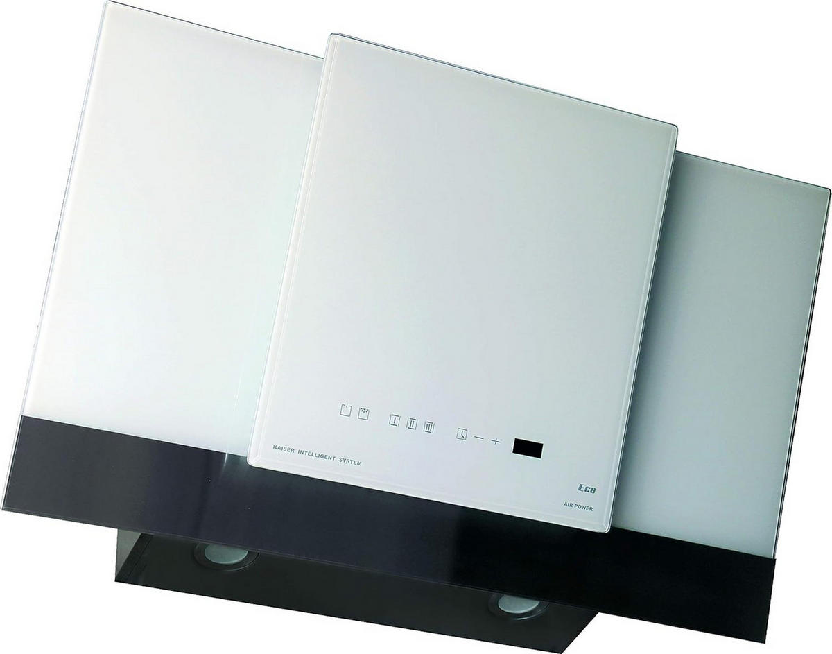 WANDHAUBE AT 8438 FW Eco Edelstahl 90 cm - Edelstahlfarben, Glas/Metall (80/78/37.5cm) - Kaiser Küchengeräte