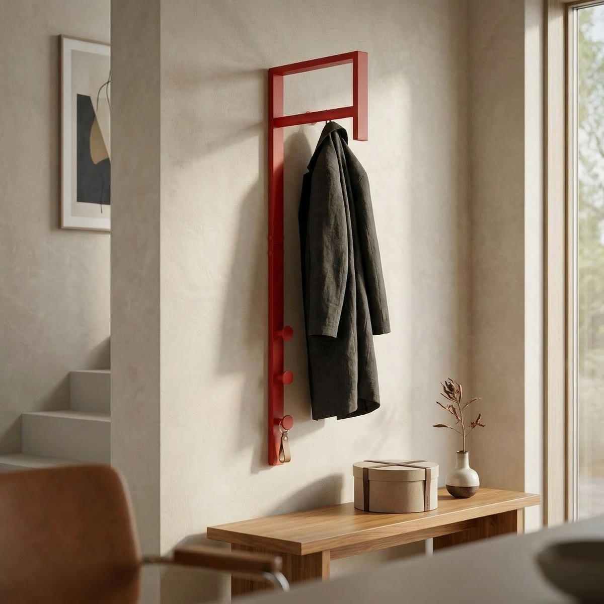 GARDEROBENSTÄNDER Pisa Rot 3/30/82 cm - Rot, Metall (3/82/30cm) - ebuy24