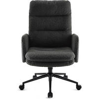 BÜROSTUHL mit Rollen Dunkelgrau - Anthrazit, Textil (72/106/72cm)