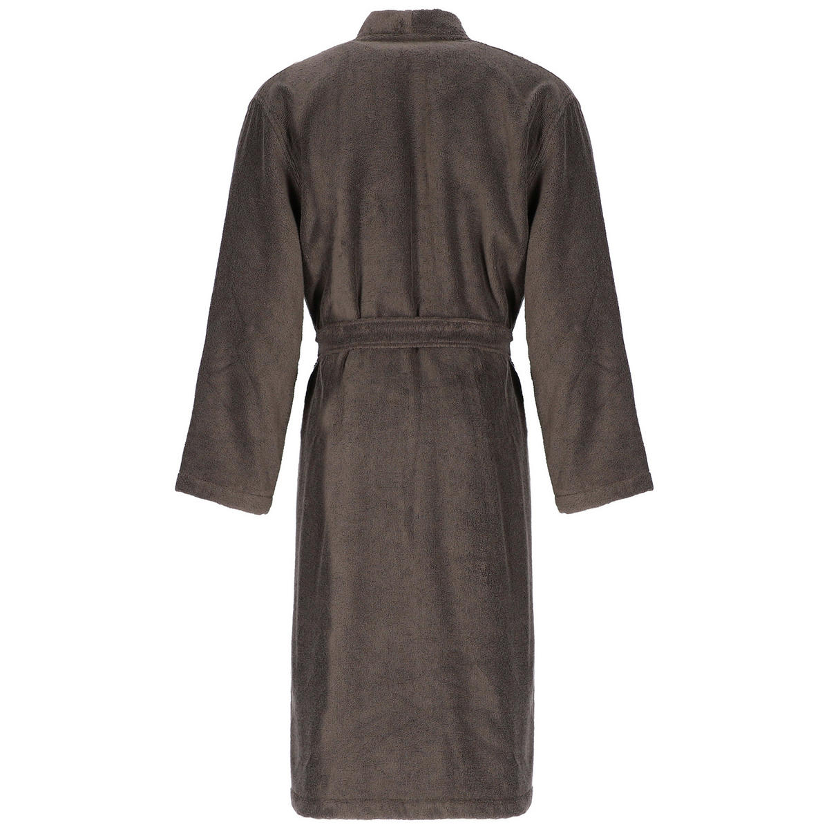 BADEMANTEL HERREN KIMONO UNI 828 PEPPER - 37 - Schwarz, Textil (XLnull) - Cawö