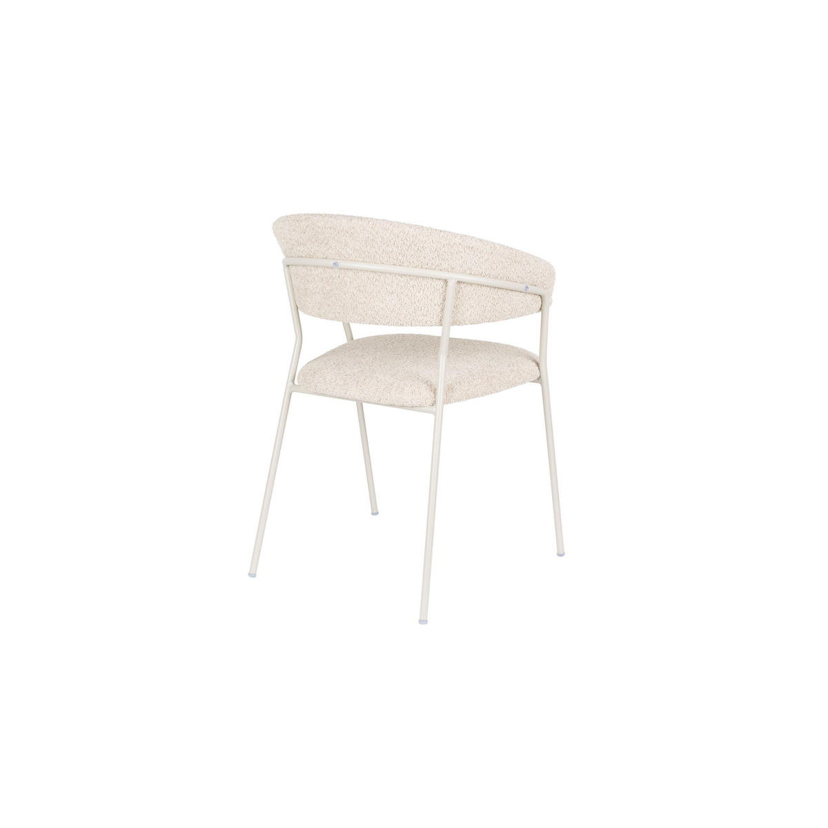 ESSZIMMERSTUHL Zeri Creme/ Weiß - 2 er Set - Creme, Metall (59.5/79/51.5cm) - Housecraft Living