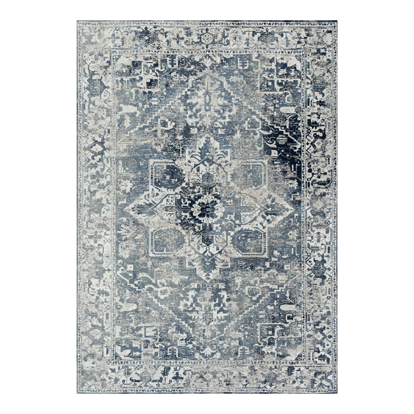 TEPPICH Atlantide Tabriz 170/240 cm - Blau, Textil (170/240cm) - Louis De Poortere