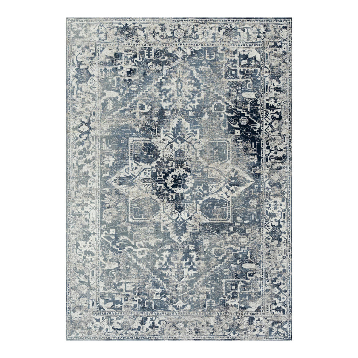 TEPPICH Atlantide Tabriz 170/240 cm - Blau, Textil (170/240cm) - Louis De Poortere