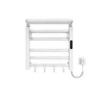 HEIZKÖRPER Elektrischer Handtuchhalter mit Ablage Weiß 50/50/4,3 cm - Weiß, Metall (50/50/25cm) - EMKE