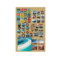 MAGNETTAFEL Klein & Groß Gold 50x30 cm - Magnetisches Stahlboard für Magnete, Fotos und Notizen, Beschreibbar - Goldfarben, Metall (30/50/0.7cm) - ANWICAR