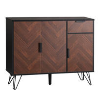 KOMMODE aus MDF & Spanplatte 90x30x71,5cm in Walnussfarben - Walnussfarben, Holzwerkstoff (90/71.5/30cm) - Modfu