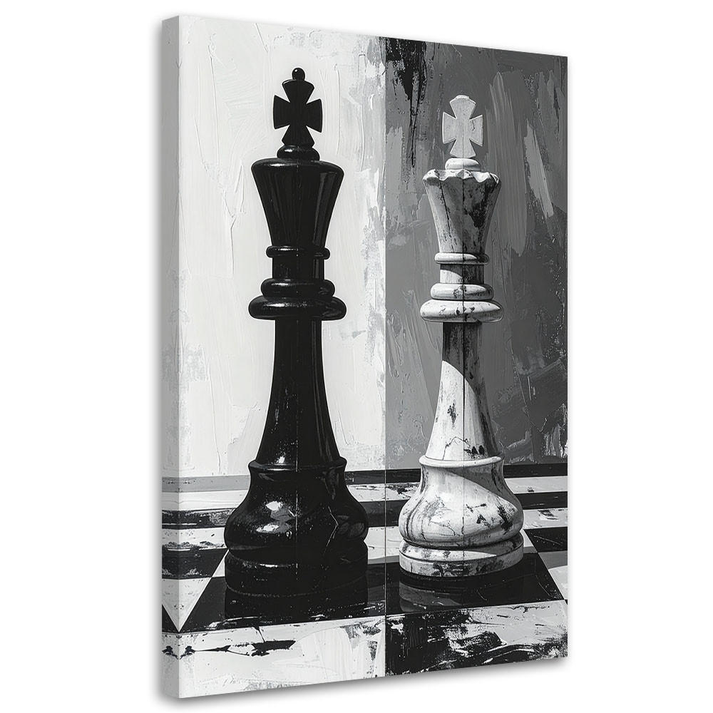 Feeby Leinwandbild Schwarz 30x45 cm