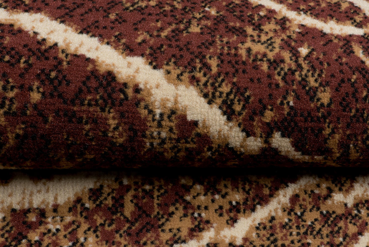TEPPICH LUXURY Braun Baumstamm Streifen 140/200 cm - Braun, Textil (140/200cm) - Tapiso