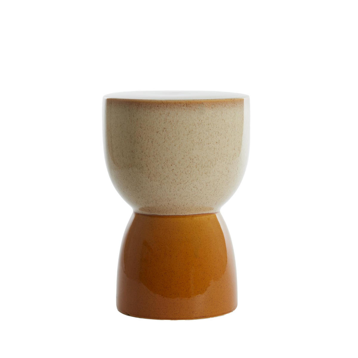 BEISTELLTISCH Finca Weiß 28.5/28.5/42 cm - Weiß, Keramik (28.5/28.5/42cm) - Light & Living