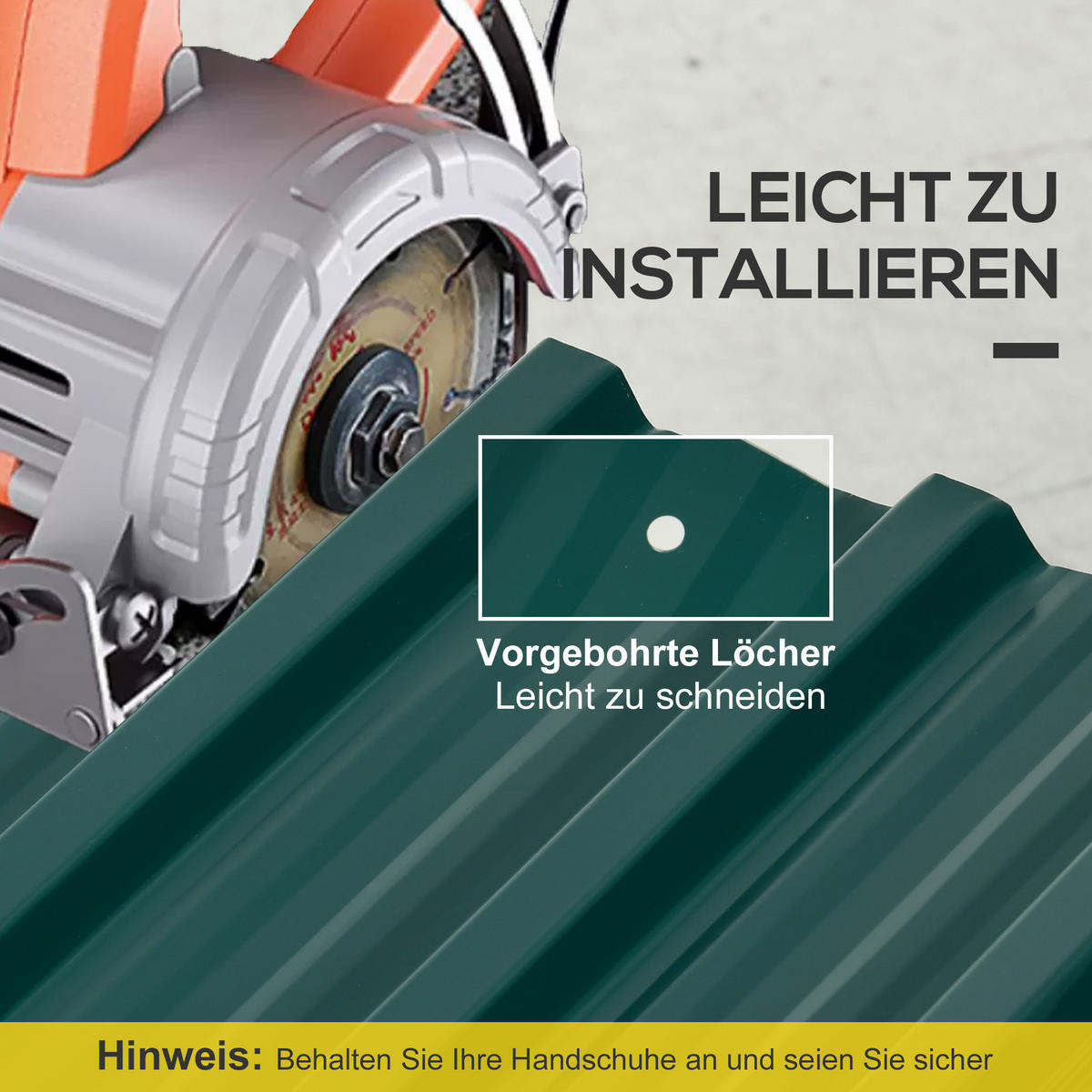 TRAPEZBLECH 12er-Set DE-08071 verzinkt, wetterfest, 7 m² Grün - Grün, Metall (45/1/129cm) - ComfortXL