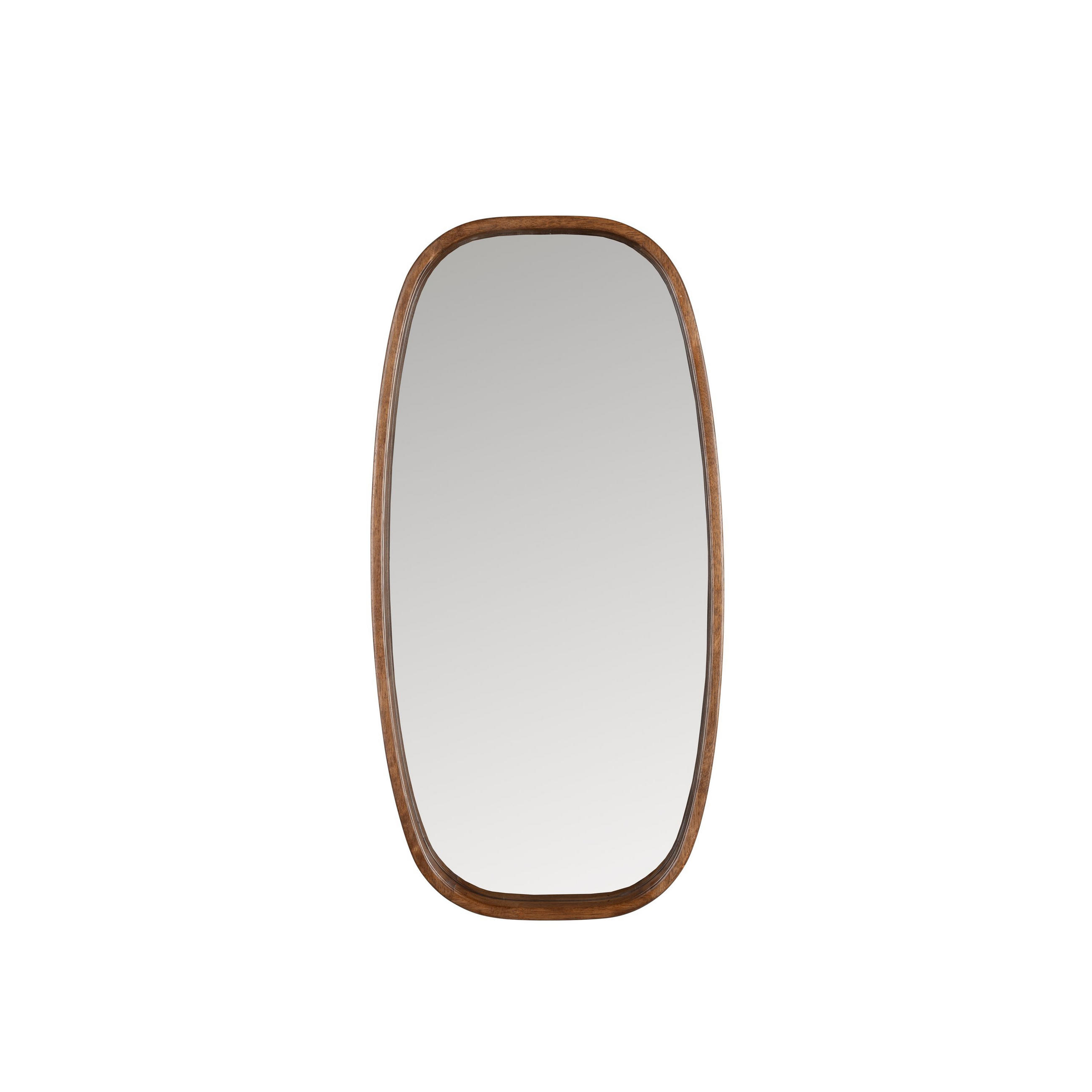 WANDSPIEGEL Nyko Spiegel/ 80x40 cm Braun - Beige, Holz (40/80/5cm) - Housecraft Living