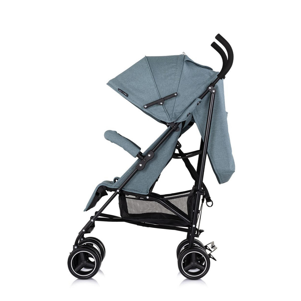 BUGGY Milano grau/grün Buggy bis 22 kg, Rückenlehne verstellbar, faltbar - Grün, Metall (60/49/105cm) - Chipolino