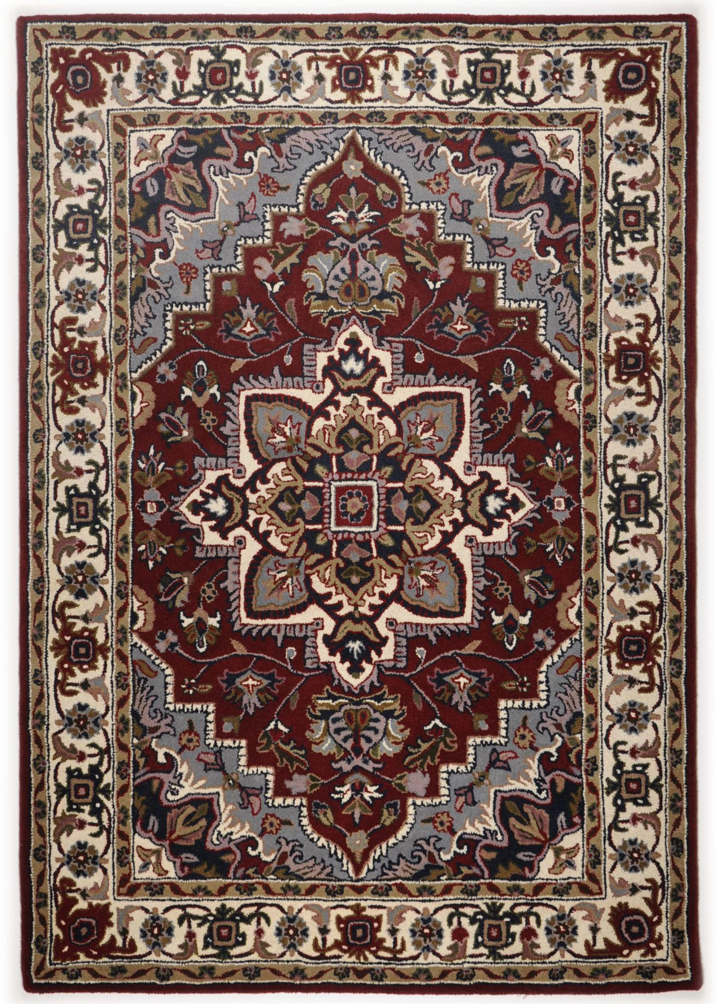 HANDTUFTTEPPICH Royal Heriz 160x230 cm - Rot, Textil (160/230cm) - THEKO