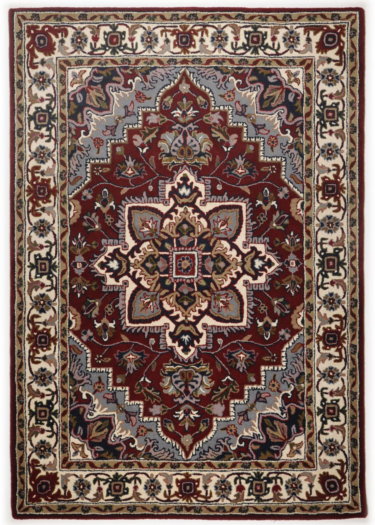 HANDTUFTTEPPICH Royal Heriz 160x230 cm - Rot, Textil (160/230cm) - THEKO