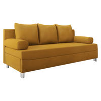 SCHLAFSOFA Dover - Chromfarben/Gelb, Holz/Kunststoff (192/86/80cm) - MIRJAN24