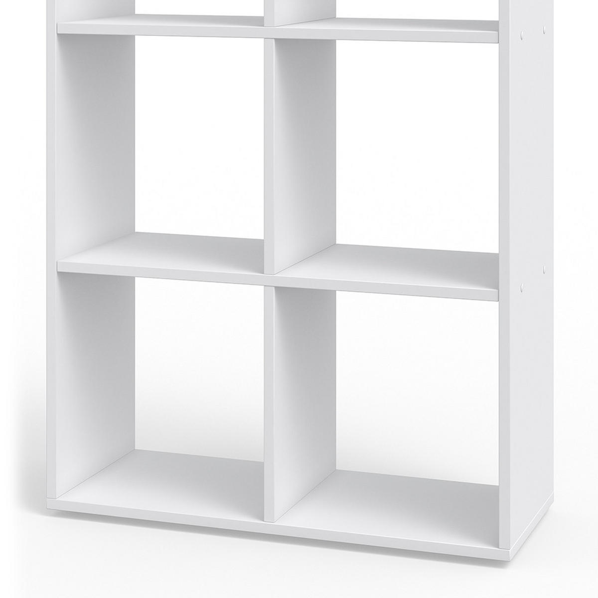 RAUMTEILER Karree Weiß 72 x 107.8 cm - Weiß, Holzwerkstoff (72/107.8/29cm) - Vicco