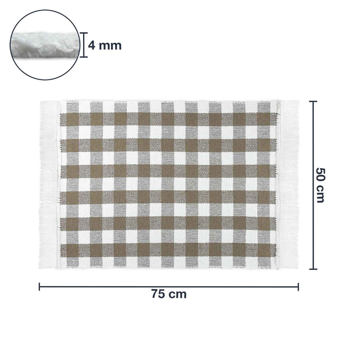 KÜCHENTEPPICH MATRIX - Beige, Textil (50/75cm) - WohnDirect