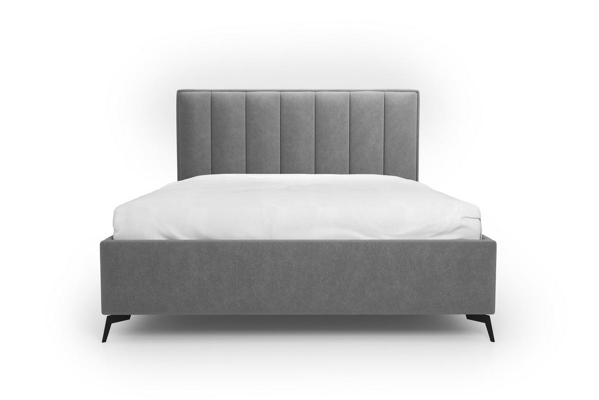 POLSTERBETT Balance 180x200 cm mit Bettkasten und Gasdruckfedern – Grau, modernes Design - Grau, Textil (180/200cm)