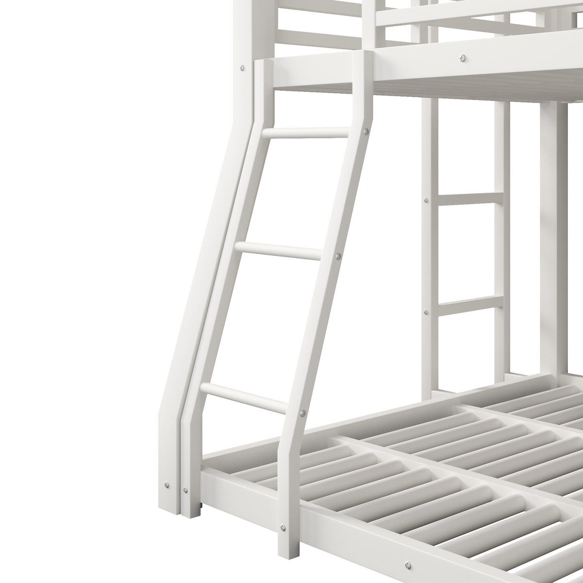 ETAGENBETT 90/120/140 x 200 cm, 3 Ebenen, DE-42019, in Weiß - Weiß, Metall (140/200cm) - ComfortXL
