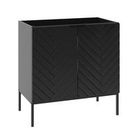 PODUMIVALNIŠKA OMARICA 80cm Daria Črna - črna, leseni material (80/82/45.8cm) - Petits-meubles