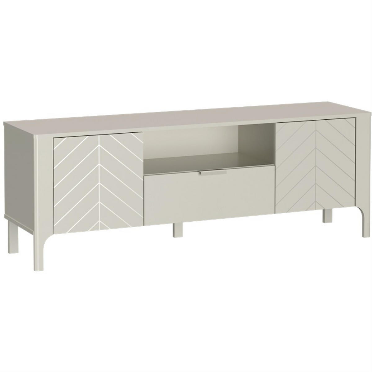 LOWBOARD Lume mit Schublade und Türen, 160 cm, kaschmir - Kaschmir, Holzwerkstoff (160/57/40.5cm) - Beautysofa