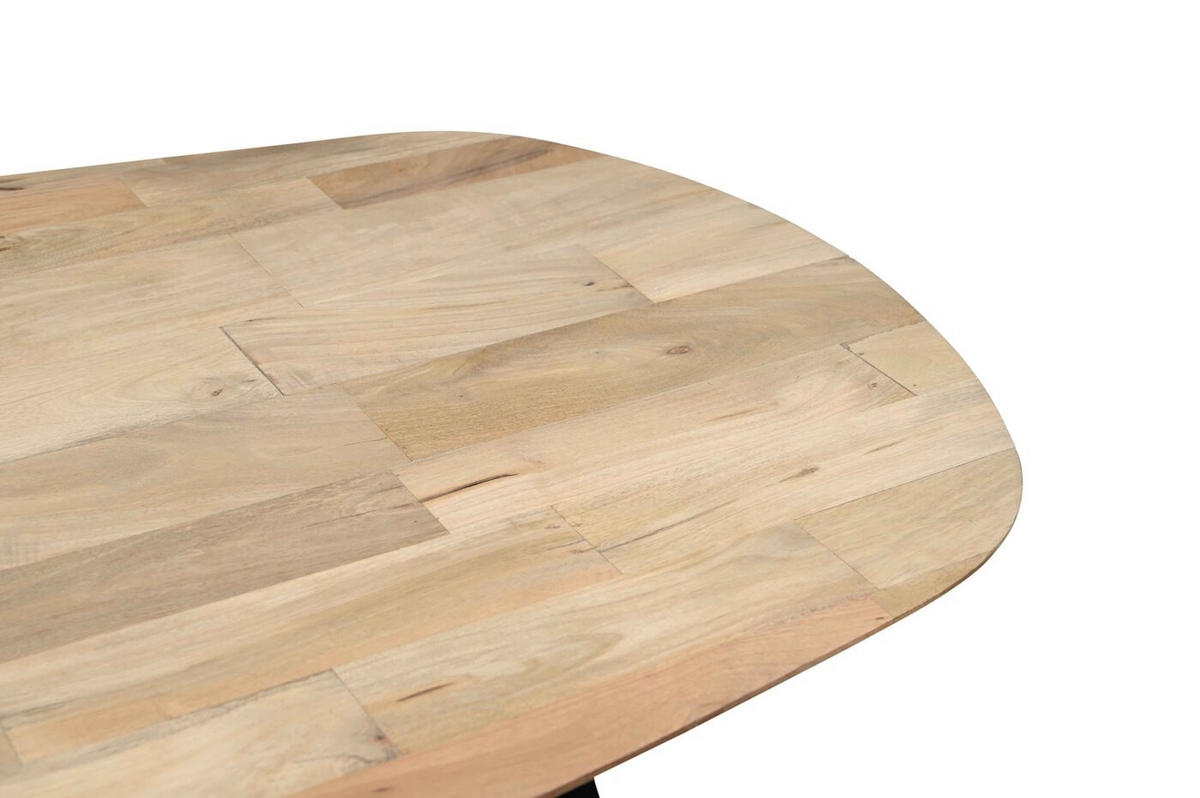 ESSTISCH aus Mangoholz 180cm, natürlich - Braun, Holz (180/90/76cm) - Giga Meubel