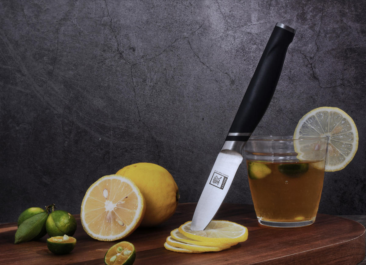 OFFICEMESSER 8,5 cm - Schwarz, Metall (20cm) - Zayiko