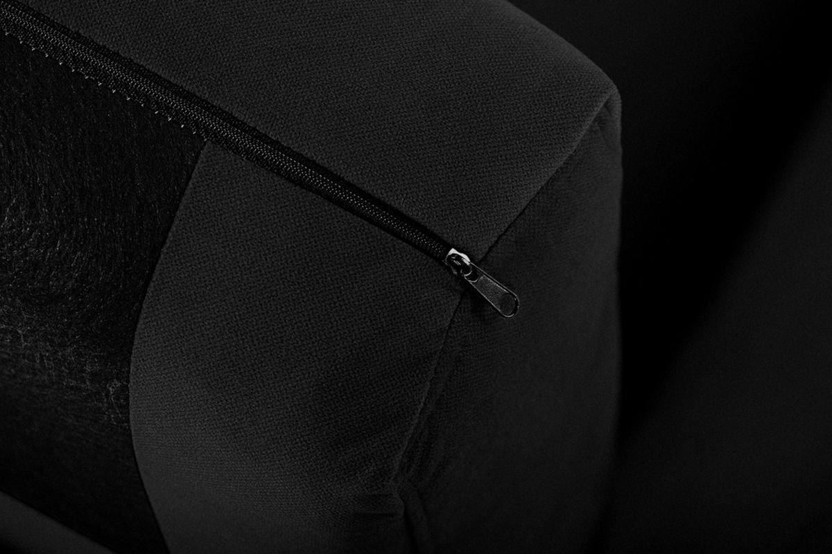 SESSEL TAGIO Massivholz-Beine, Schwarz - Schwarz/Braun, Buchenholz/Textil (86/80/88cm) - KONSIMO®